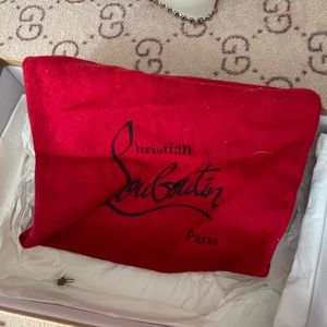 Off white Dorispiky 100 Speechio Heel size 38  Christian Louboutin lightly worn.